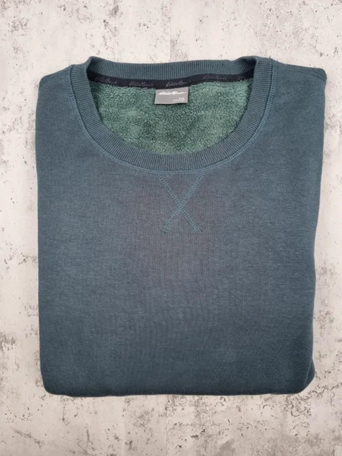 Sweat Eddie Bauer vert bouteille – Taille XXL Hommes (mesures en photos) - photo numéro 2