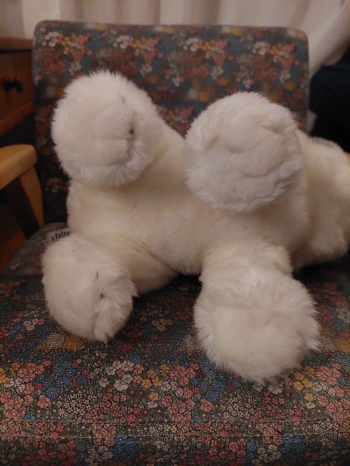 Nature planet - peluche bébé tigre blanc - photo numéro 6