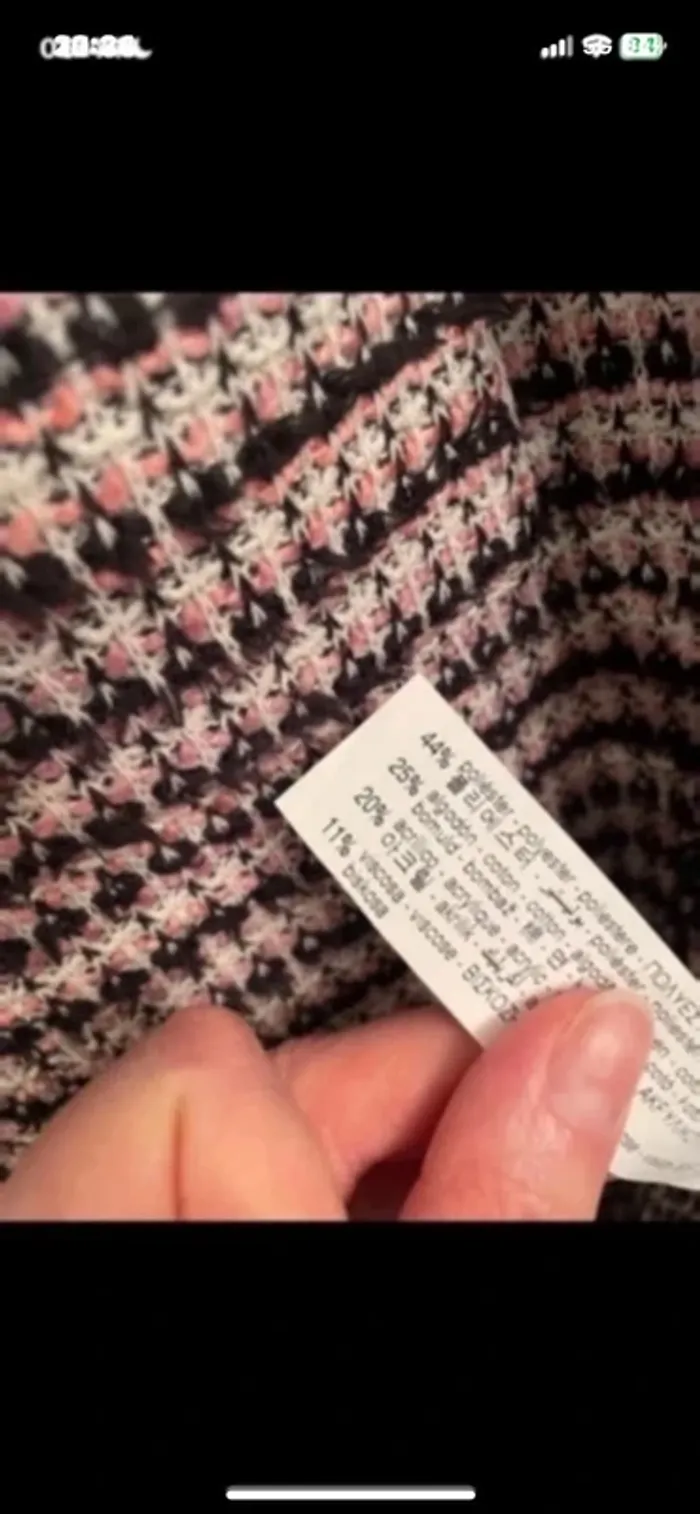 Gilet long tweed Zara taille L Robe mi longue Zara taille L - photo numéro 8