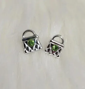 💎Boucles d'oreilles Argent Sac a main💎