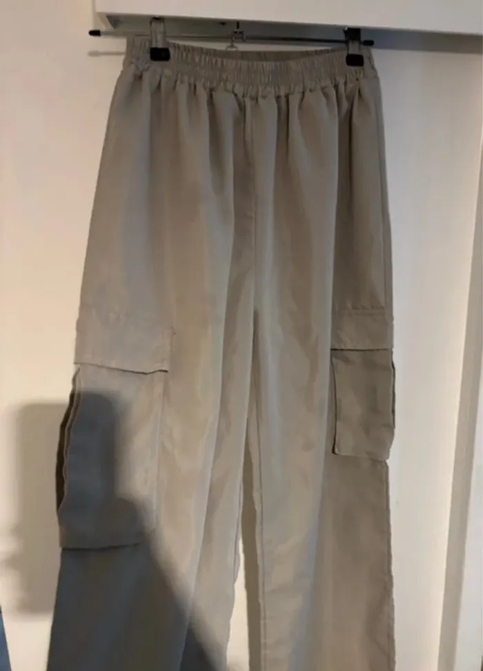 Pantalon cargo beige Shein - Taille L (40/42) - photo numéro 4