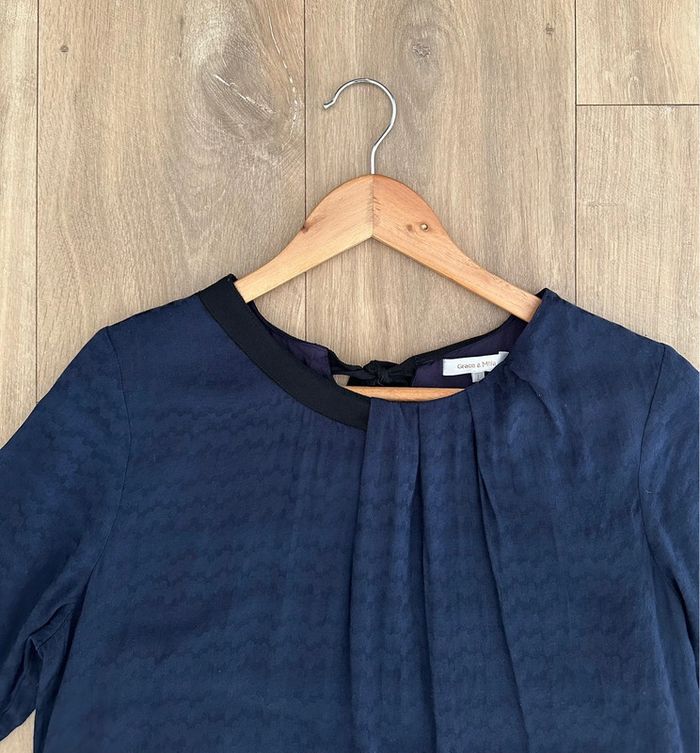 Jolie robe bleue marine • Grace&Mila • Taille 40 - photo numéro 2