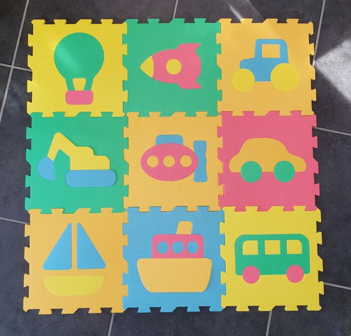Dalles de mousse puzzle tapis - photo numéro 2