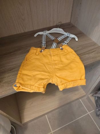 Short bretelle garçon
