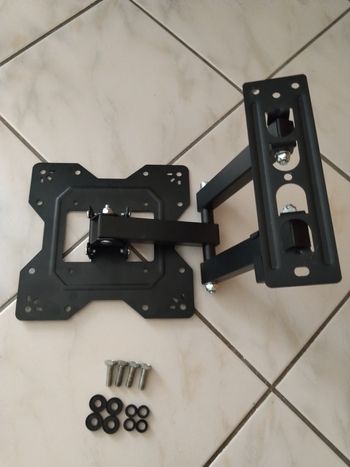 Support mural tv orientable déporté 