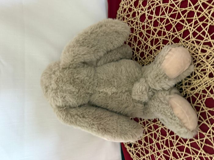Doudou peluche lapin marron beige ZD TRADING - photo numéro 4