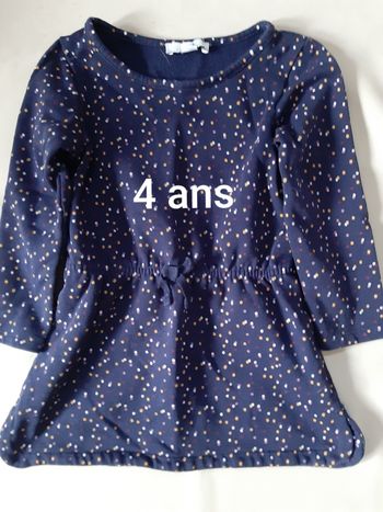 Robe mi-saison bleu marine - La Halle - 4 ans