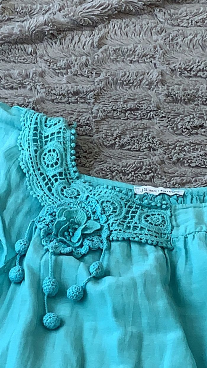 Robe JS millenium turquoise taille M - photo numéro 2