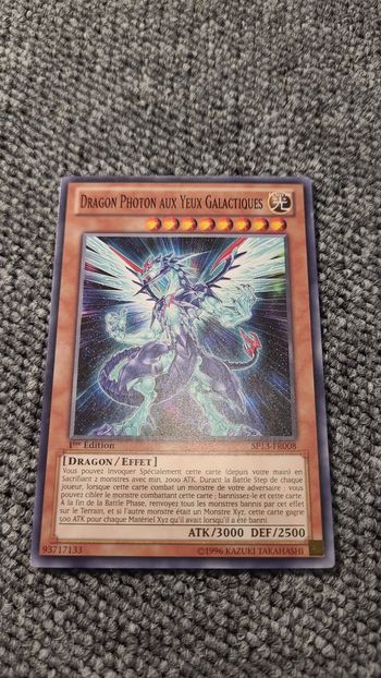 Carte yu gi oh  - Dragon photon aux yeux galactiques