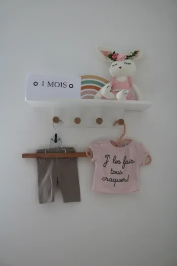 Ensemble été haut Petit Kimbaloo et legging sans marque 1 mois
