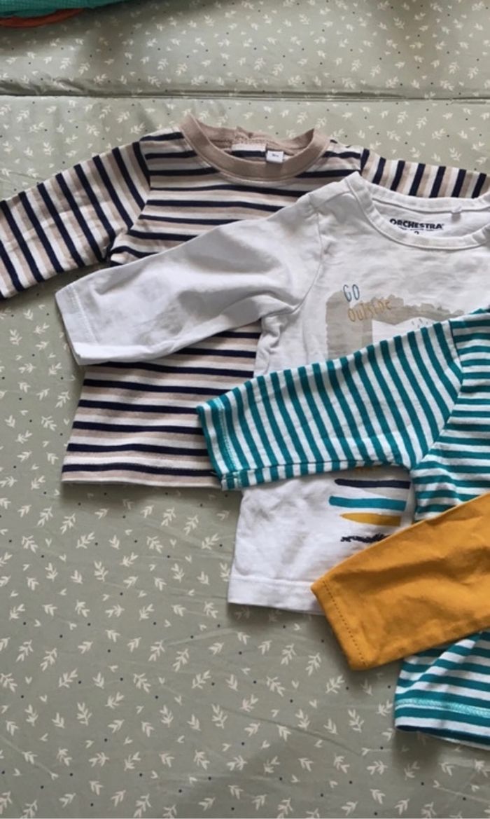 Lot de 5 tee-shirt manches longues 3 mois - photo numéro 4