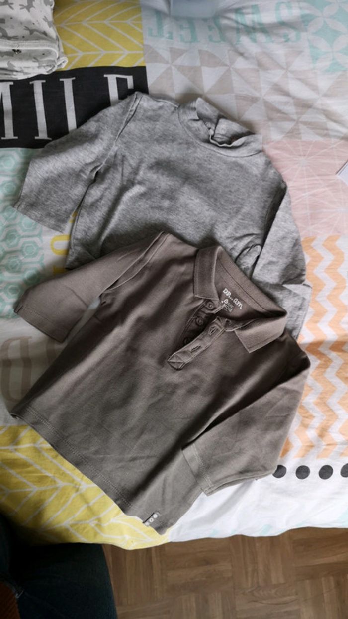 Lot de 1 sous pull et 1 polo - photo numéro 2
