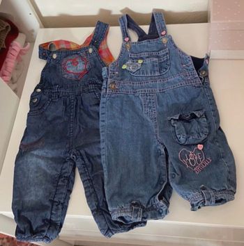 2 combinaisons / salopettes jean