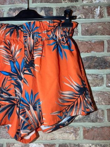 Short orange à fleurs Shein Taille L / XL (40/42)