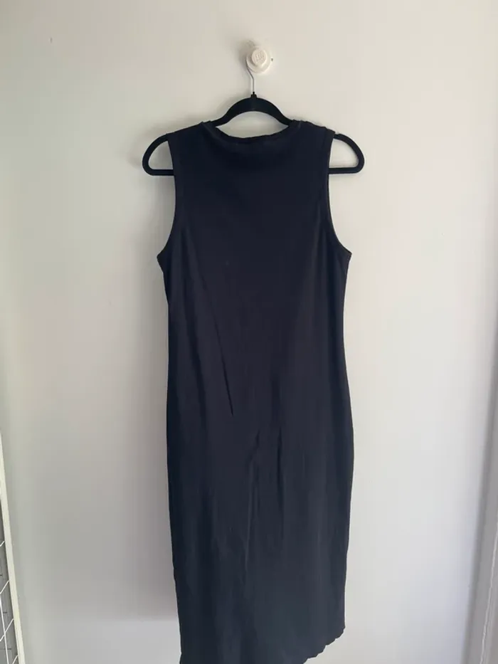 Robe noire boutonnée Zara - photo numéro 4