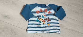 T-shirt ML garçon 6 mois Disney Olaf 