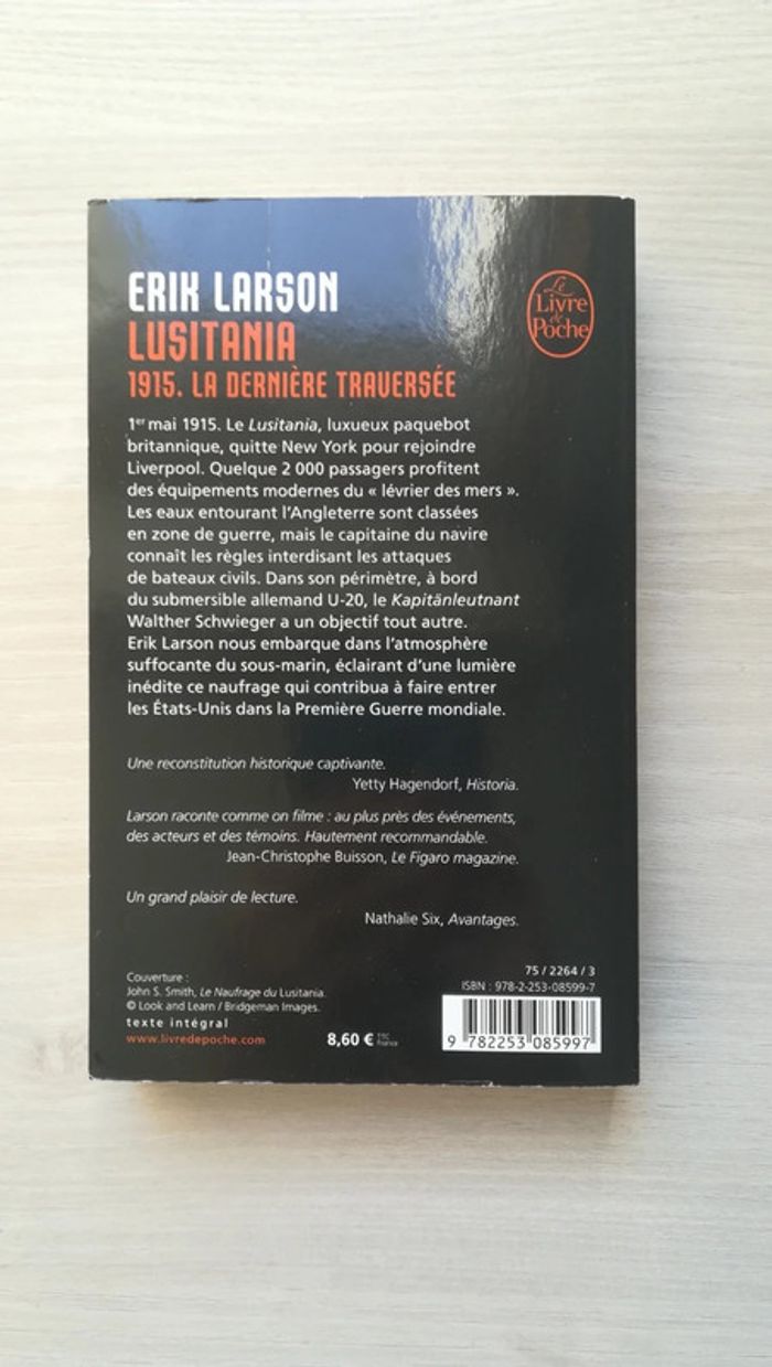 Livre Lusitania - V92B - photo numéro 2