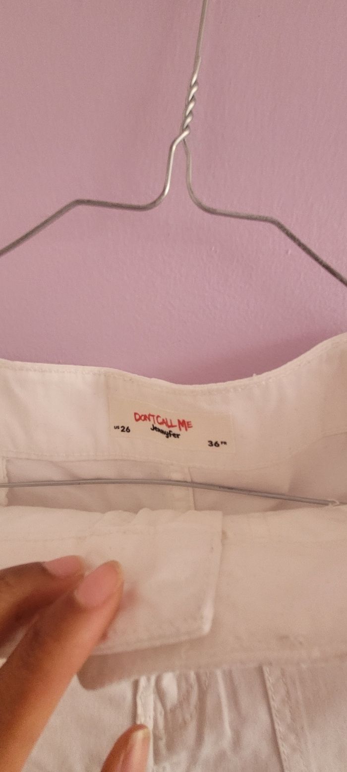 Short blanc taille haute - photo numéro 4