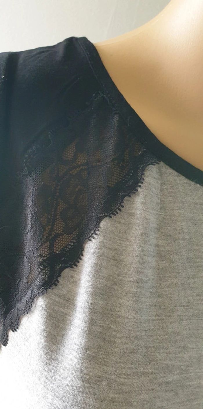 🧡 § Haut dentelle taille 40 L Gémo #emyfleury_40femme - photo numéro 2