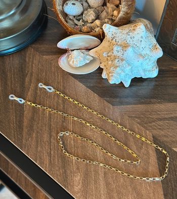 Chaîne lunettes maillons dorés neuf Asos