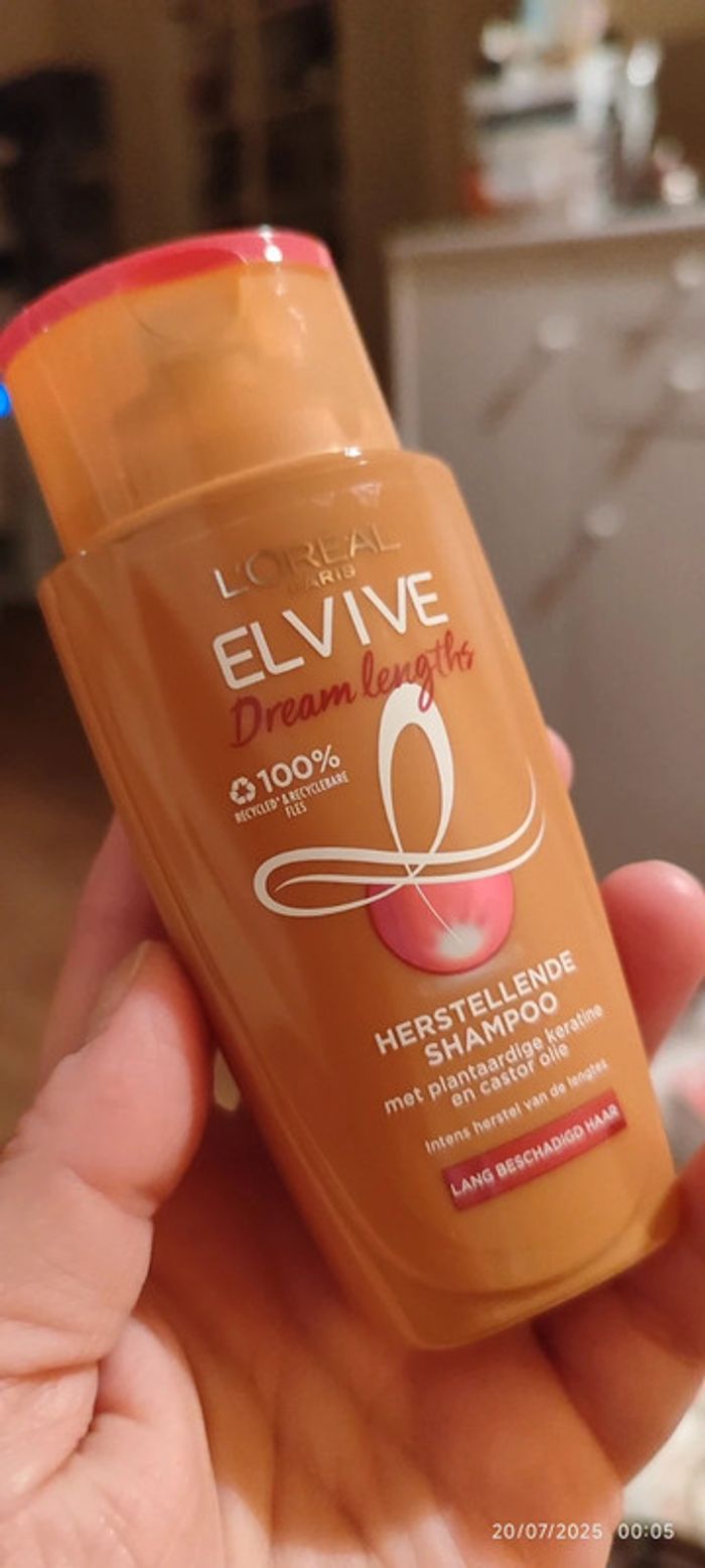 L'Oréal Shampooing Elseve Dream Long Format Deluxe Ideal pour voyages, Vacances et Weekend 90 ml