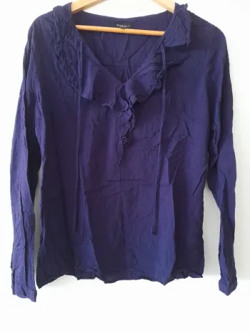 Blouse manches longues et décolleté V