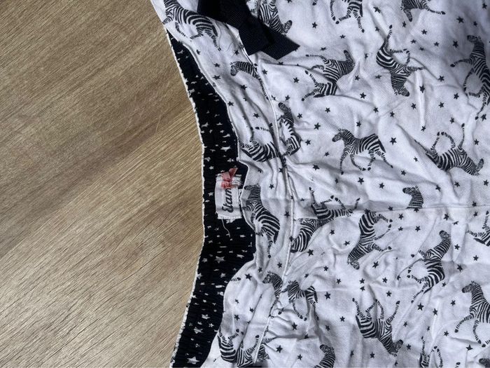 Short pyjama blanc et noir - photo numéro 2