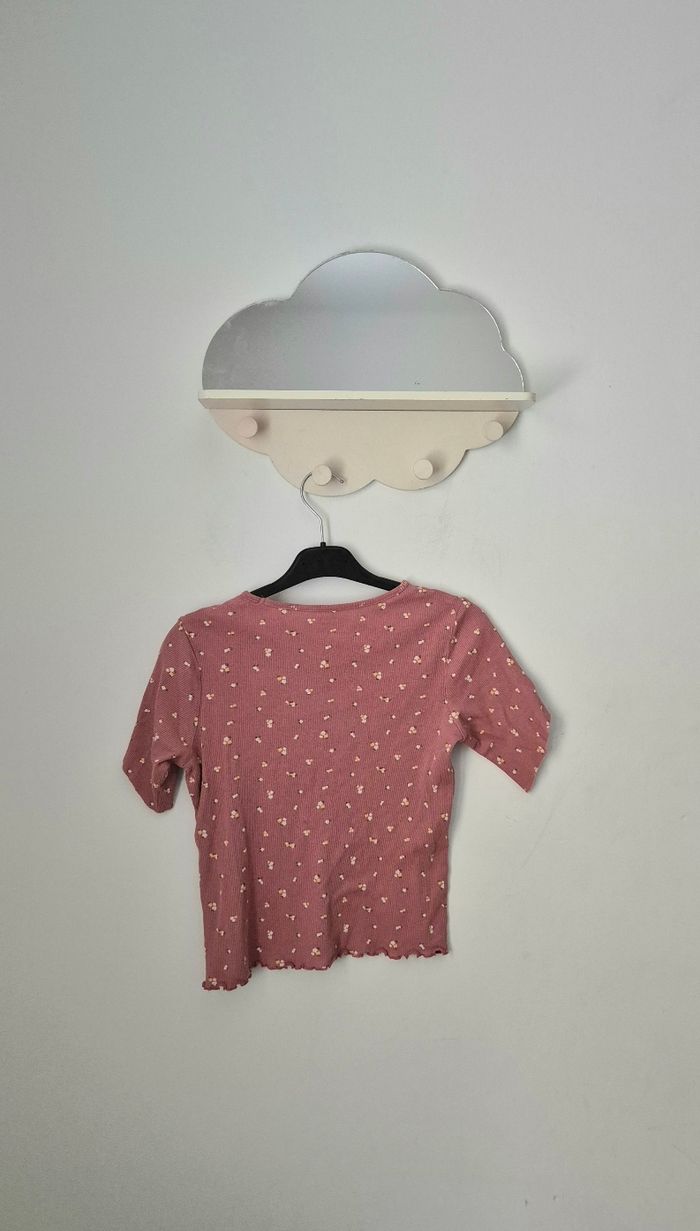 Tee-shirt fleuri côtelé * Kiabi * - photo numéro 3