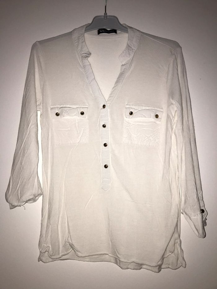 Top manches longues / blouse style saharienne