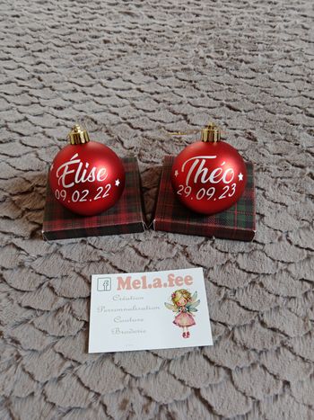 Boule de Noël personnalisée