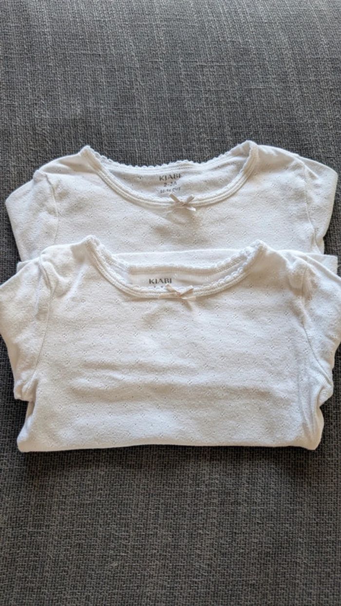 Lot de 8 maillots de corps ML taille 2/3 ans - photo numéro 6