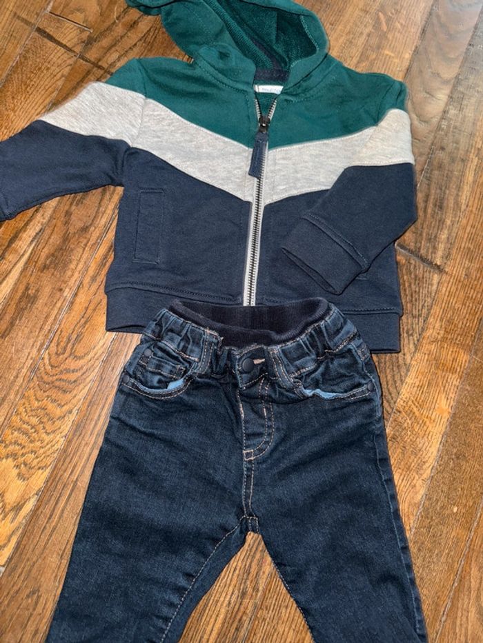 Gilet et jeans Bout’chou 6 mois - photo numéro 2