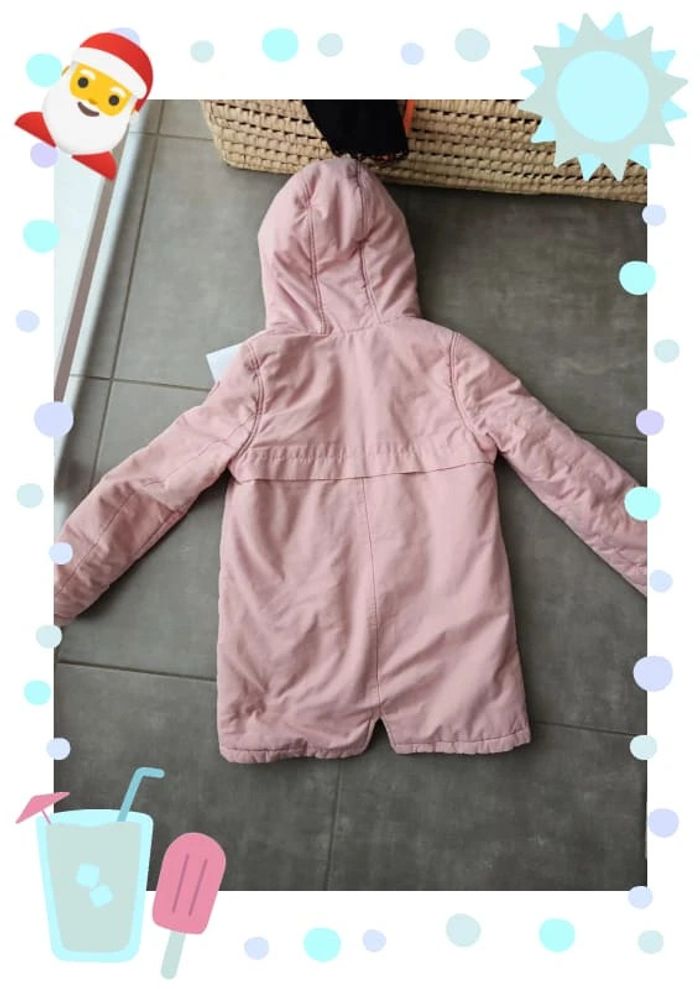 Manteau chaud parka 10 ans rose vertbaudet - photo numéro 4