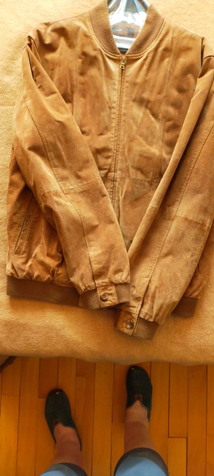 Blouson homme en cuir nubuck Bayard - photo numéro 2