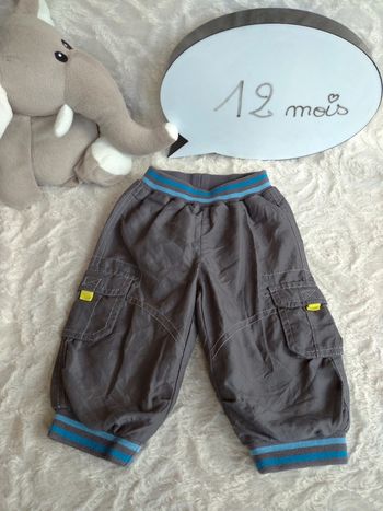 Pantalon confortable doublé bouffant Garçon 12 mois