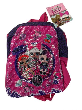 Sac à dos sequin poupée Lol MGA 30 x 25 cm neuf