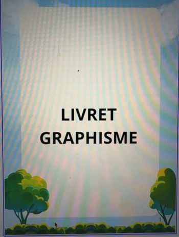 Livret de graphisme plastifié relié et réutilisable