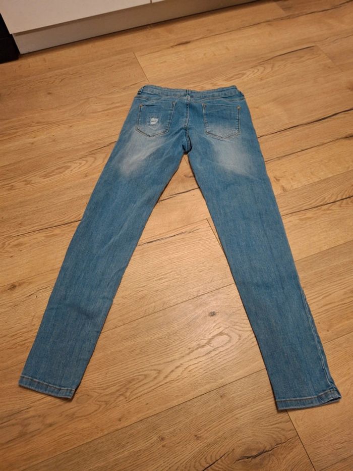 Jean troué bleu clair femme / fille taille 16 ans ( 176 ) - photo numéro 3