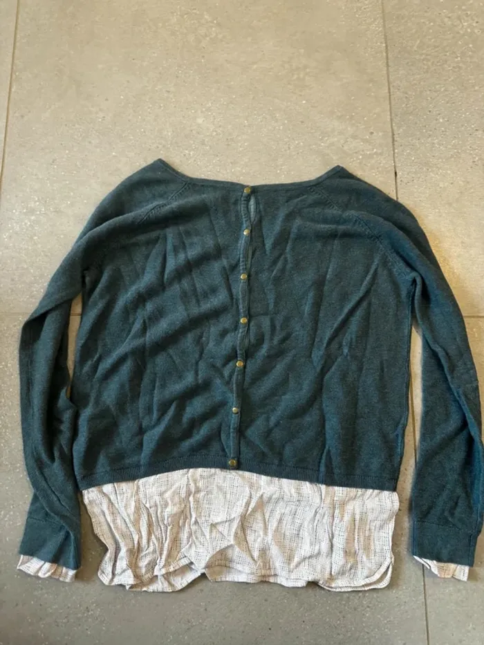 Haut bleu Marie Sixtine, taille M, très bon état - photo numéro 3