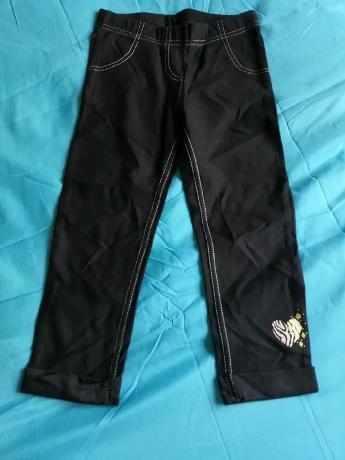 Leggins noir, court, fille