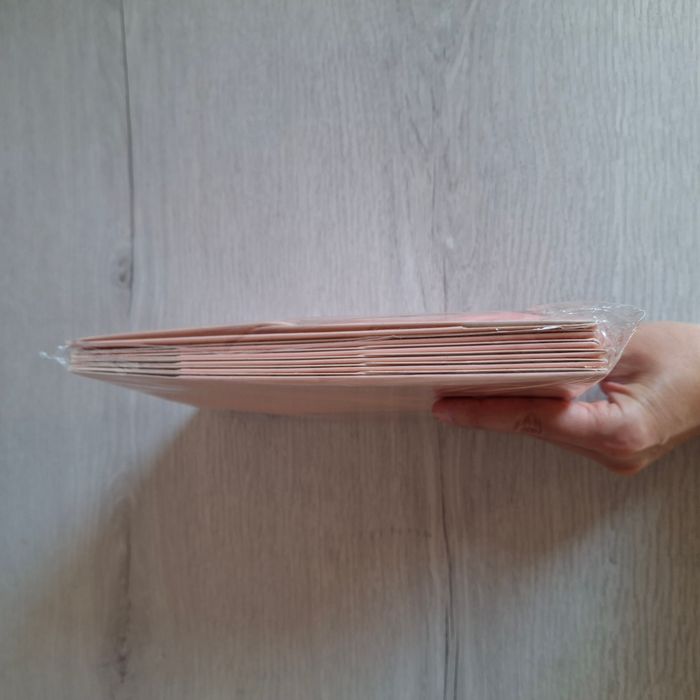 Lot de 6 coffrets cadeaux rose pastel avec 6 rubans roses de 42 cm - NEUF - photo numéro 5