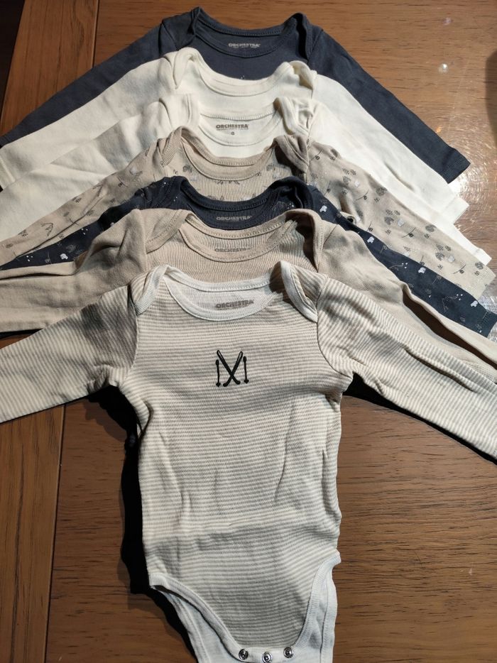 Lot de 7 bodies manches longues