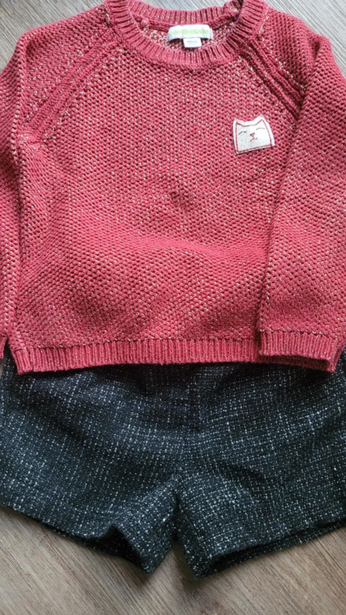 Ensemble festif pull et short