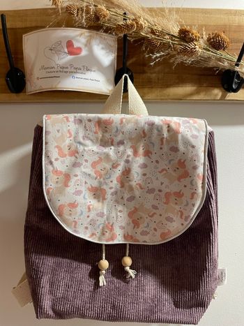 Sac à dos enfants fait main