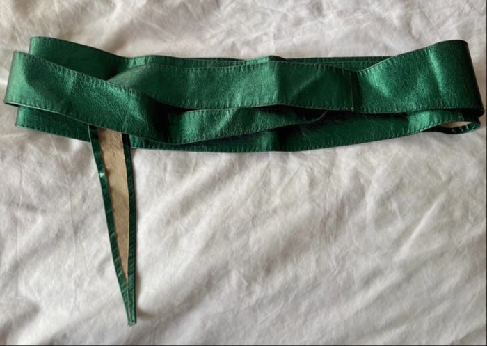Ceinture cuir émeraude - photo numéro 7