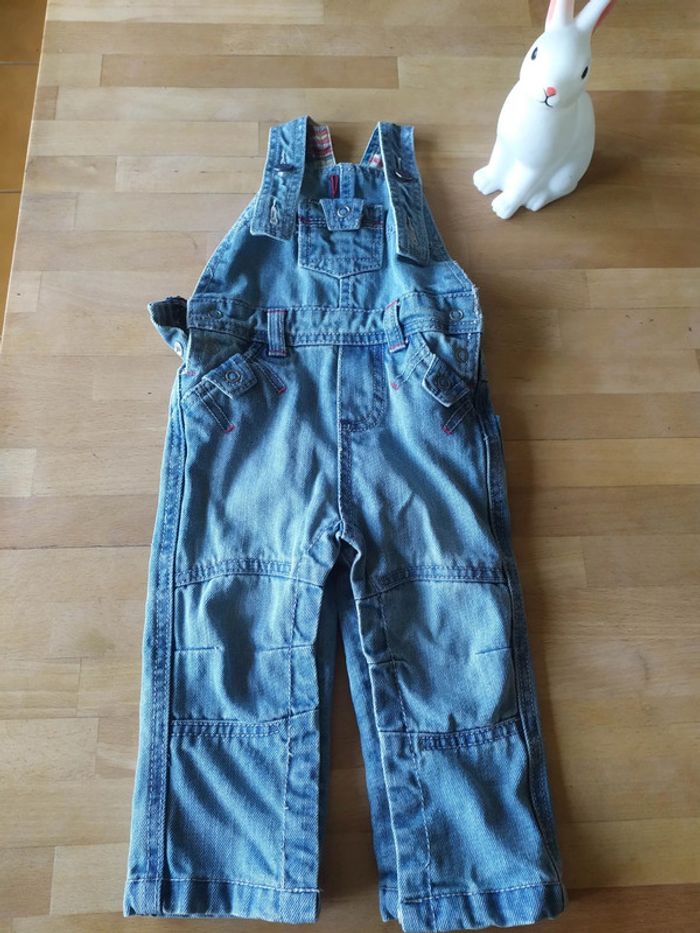 Salopette jeans 6 mois tao - photo numéro 2