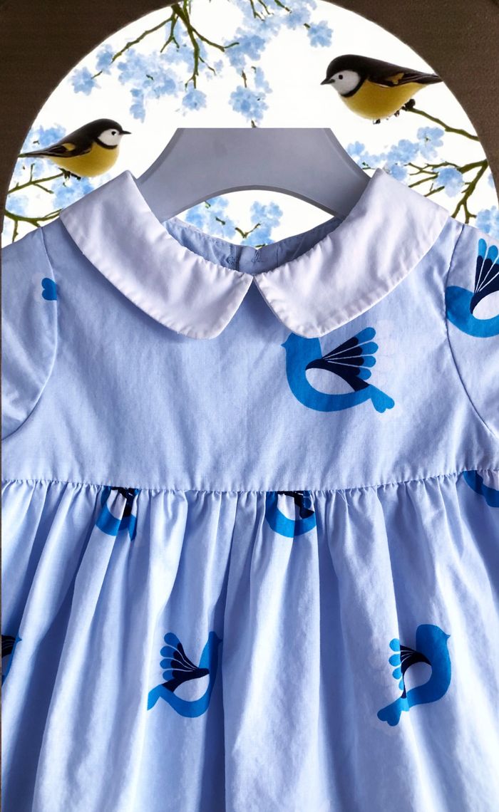 JACADI - ENSEMBLE 3P BÉBÉ FILLE - ROBE, CULOTTE & GILET MOTIF TOURTERELLES 6M - photo numéro 6
