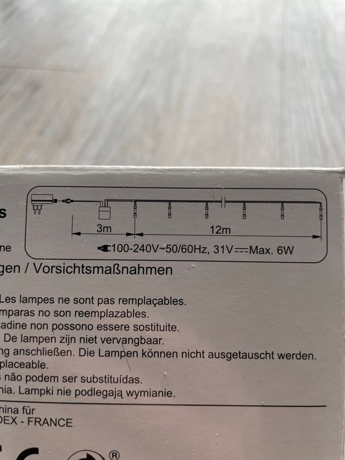 Guirlande électrique 12 mètres - photo numéro 2