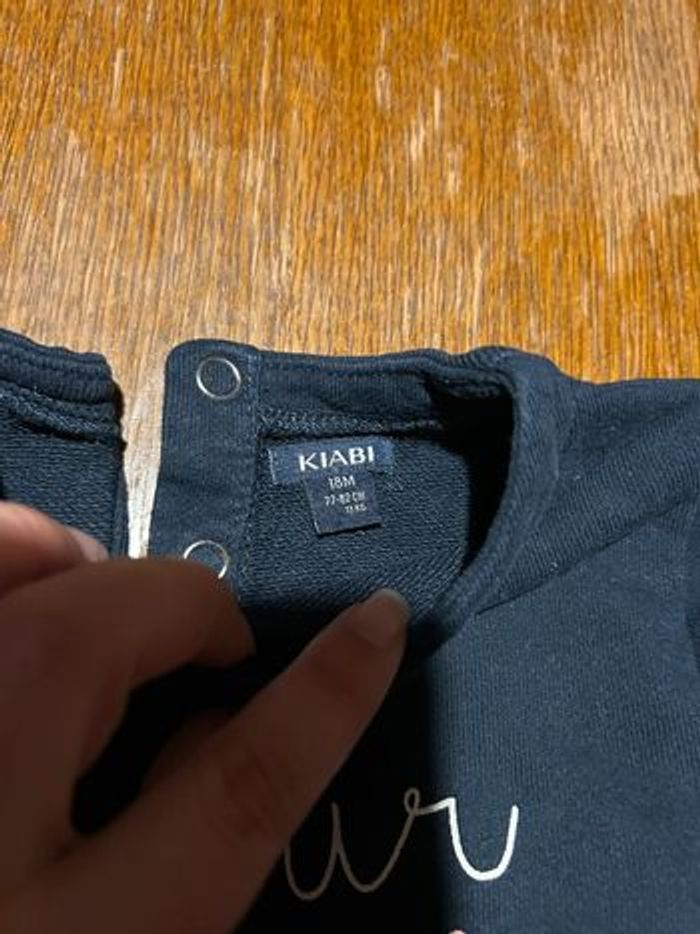 Pull marine bonjour bisous - photo numéro 2