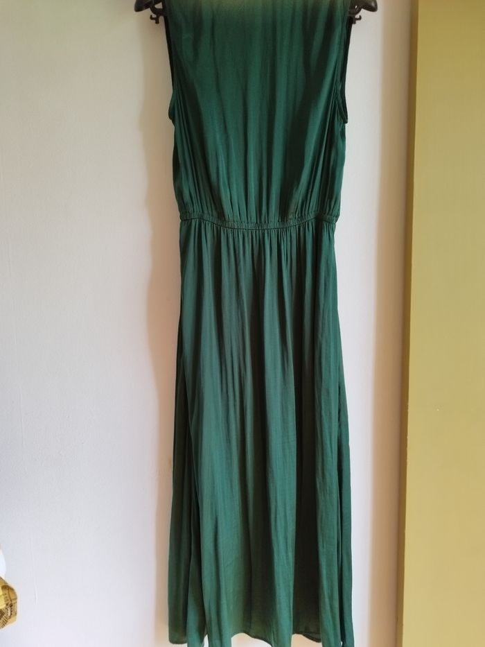 Robe verte monoprix